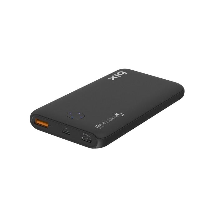Bix PB10-QPD 18W Çift Çıkışlı QC 3.0 PD 10000 mAh Powerbank Siyah
