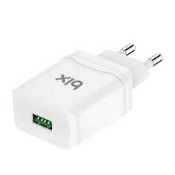 Bix 18W QC 3.0 Hızlı Şarj Cihazı ve Micro USB Kablo Beyaz Bix 18W QC 3.0 Hızlı Şarj Cihazı ve Micro USB Kablo Beyaz