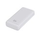 Bix 20000mAh USB-A 22.5W ve Type-C PD 20W Çift Çıkışlı LED Ekranlı Powerbank Beyaz