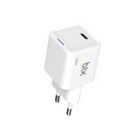 Bix 20W GaN USB-C Hızlı Şarj Adaptörü iPhone, Android ve iPad Uyumlu Type-C PD Şarj Aleti Beyaz