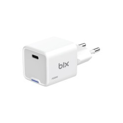 Bix 20W GaN USB-C Hızlı Şarj Adaptörü iPhone, Android ve iPad Uyumlu Type-C PD Şarj Aleti Beyaz Bix 20W GaN USB-C Hızlı Şarj Adaptörü iPhone, Android ve iPad Uyumlu Type-C PD Şarj Aleti Beyaz
