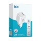 Bix 20W GaN USB-C Hızlı Şarj Adaptörü iPhone, Android ve iPad Uyumlu Type-C PD Şarj Aleti Beyaz