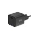Bix 20W GaN USB-C Hızlı Şarj Adaptörü iPhone, Android ve iPad Uyumlu Type-C PD Şarj Aleti Siyah