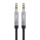 Bix 3.5mm Erkek To Erkek Örgülü Stereo Aux Ses Kablosu 3 Metre
