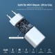 Bix 30W GaN USB-C + USB-A Hızlı Şarj Adaptörü iPhone, Android ve iPad Uyumlu Type-C PD PPS Şarj Aleti Beyaz