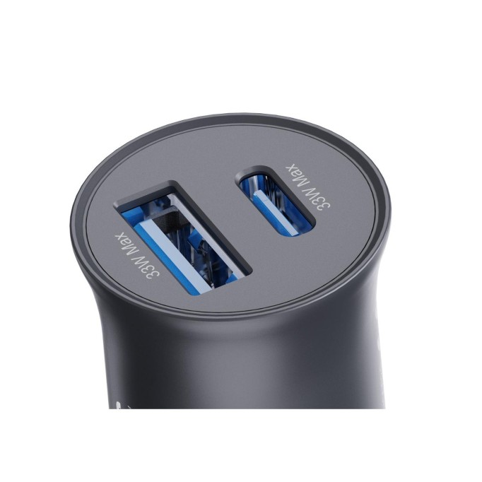 Bix 33W SuperVooc 2.0 Type-C PD ve USB-A Çift Portlu Araç içi Hızlı Şarj Cihazı