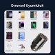 Bix 45W Type-C PD ve USB-A QC 3.0 18W Çift Çıkışlı Mini Metal Araç Şarj Cihazı Siyah