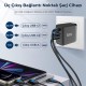 Bix 65W USB Type-C QC 4.0 PD GaN 3 Portlu Hızlı Şarj Cihazı