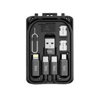 Bix ADP-05 9'u 1 Arada USB, Type-C, Micro USB, Lightning Dönüştürücü Set