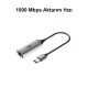 Bix ADP-08 USB 3.0 Gigabit Ethernet Dönüştürücü Adaptör Bix ADP-08 USB 3.0 Gigabit Ethernet Dönüştürücü Adaptör