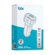 Bix BX-CCP36WT 36W QC 3.0 USB PD Araç İçi Hızlı Şarj Adaptörü Beyaz