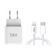 Bix BX-CL20TA 20W PD Hızlı Şarj Adaptörü + 3A USB-C'den Lightning Kablo satın al