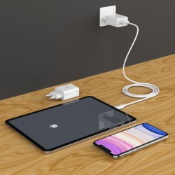 Bix BX-L10TA USB Şarj Cihazı ve Lightning Data Şarj Kablosu 1 Metre