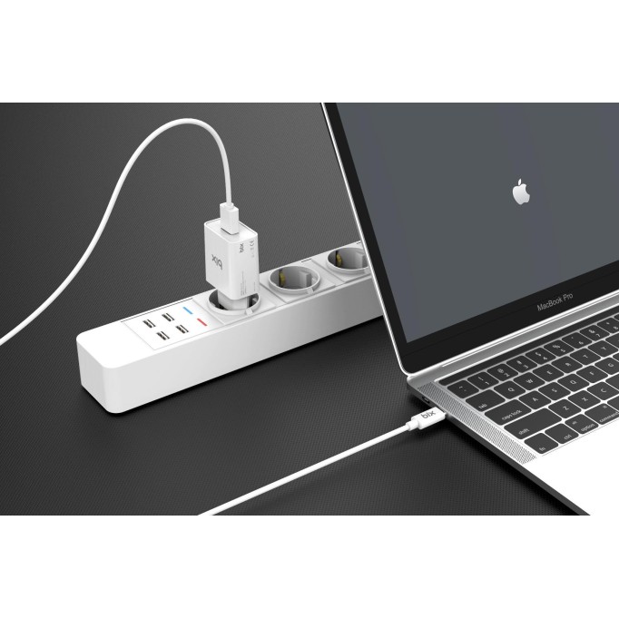 Bix BX-L10TA USB Şarj Cihazı ve Lightning Data Şarj Kablosu 1 Metre