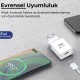 Bix BX-T18QTA 18W Qualcomm Hızlı Şarj Aleti ve Type-C Şarj Kablosu 1 Metre