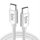 Bix BX-UC02C 60W Type-C to Type-C Hızlı Şarj ve Data Kablosu 1.2 Metre Beyaz satın al