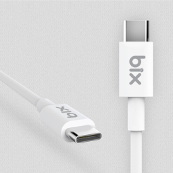 Bix BX-UC02C 60W Type-C to Type-C Hızlı Şarj ve Data Kablosu 1 Metre Beyaz Bix BX-UC02C 60W Type-C to Type-C Hızlı Şarj ve Data Kablosu 1 Metre Beyaz
