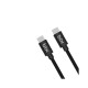 Bix BX-UC02C 60W Type-C to Type-C Hızlı Şarj ve Data Kablosu 1.2 Metre Siyah