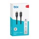 Bix BX-UC02C 60W Type-C to Type-C Hızlı Şarj ve Data Kablosu 1.2 Metre Siyah