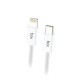 Bix BX03CL 27W Type-C to Lightning iPhone Örgülü Data ve Şarj Kablosu Beyaz 1 Metre satın al