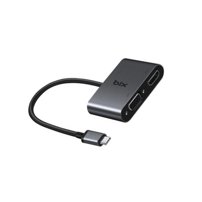 Bix BX14HB Type-C 3.1 HDMI & VGA Dönüştürücü Adaptör