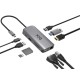 Bix BX17HB Type-C to Gigabit Ethernet HDMI PD USB 3.2 Micro SD/SD VGA Çoklayıcı Adaptör