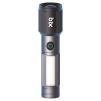 Bix BX2153FL 7W LED 325 Metre Menzilli 330 Lümen Type-C LED El Feneri Manyetik COB Zoom Özellikli Işıklı Kamp Feneri