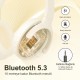 Bix H2 Soundcraft 40mm Sürücülü 14 Saat Çalma Süreli Katlanabilir Bluetooth 5.3 Kulak Üstü Kulaklık Bej