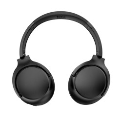 Siyah Bix H2 Soundcraft 40mm Sürücülü 14 Saat Çalma Süreli Katlanabilir Bluetooth 5.3 Kulak Üstü Kulaklık Siyah
