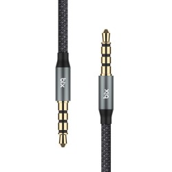 Bix Hi-Fi 3.5mm Erkek to Erkek Örgülü Aux Ses Kablosu 1.5 Metre Bix Hi-Fi 3.5mm Erkek to Erkek Örgülü Aux Ses Kablosu 1.5 Metre