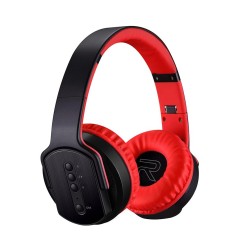Kırmızı Bix Hoparlör Özellikli Bluetooth Kulak Üstü Kulaklık Kırmızı