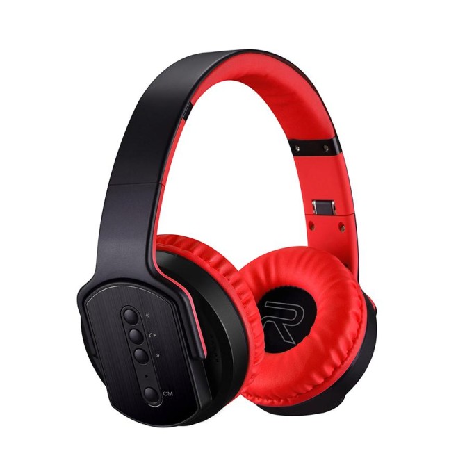 Bix Hoparlör Özellikli Bluetooth Kulak Üstü Kulaklık Kırmızı