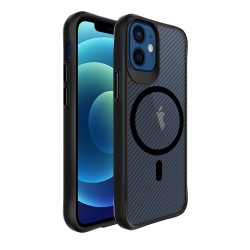 Bix iPhone 12 / 12 Pro Carbon Fiber Force MagSafe Kılıf Anti-Şok Teknolojili Kamera ve Ekran Korumalı Bix iPhone 12 / 12 Pro Carbon Fiber Force MagSafe Kılıf Anti-Şok Teknolojili Kamera ve Ekran Korumalı