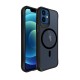 Bix iPhone 12 / 12 Pro Carbon Fiber Force MagSafe Kılıf Anti-Şok Teknolojili Kamera ve Ekran Korumalı