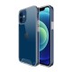 Bix iPhone 12 / 12 Pro Nebula Aqua Transparan Ultra Şeffaf Kılıf Çizilmeye Dayanıklı Tam Kapsamlı Koruma