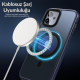 Bix iPhone 12 Pure Rainbow Renk Geçişli Şeffaf Kılıf Çizilmeye Dayanıklı Darbe Emici Parmak İzi Önleyici Mavi