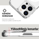 Bix iPhone 13 Pro / 14 Pro Octagon Hava Yastıklı MagSafe Kılıf Maksimum Korumalı Antrasit Kristal Şeffaf 