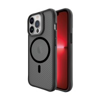 Bix iPhone 13 Pro Max Carbon Fiber Force MagSafe Kılıf Anti-Şok Teknolojili Kamera ve Ekran Korumalı