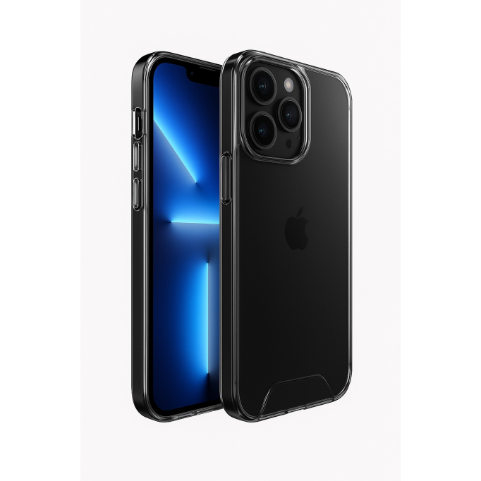 Bix iPhone 13 Pro Nebula Aqua Transparan Ultra Şeffaf Kılıf Çizilmeye Dayanıklı Tam Kapsamlı Koruma