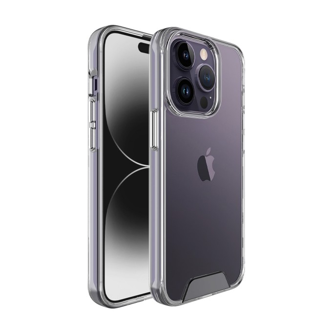Bix iPhone 14 Pro Nebula Aqua Transparan Ultra Şeffaf Kılıf Çizilmeye Dayanıklı Tam Kapsamlı Koruma