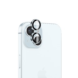 Bix iPhone 15 / 15 Plus Lens Koruyucu Kamera Lensi 9H Gerçek Cam Crystal AR+AF Mavi Mavi Bix iPhone 15 / 15 Plus Lens Koruyucu Kamera Lensi 9H Gerçek Cam Crystal AR+AF Mavi