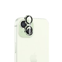 Bix iPhone 15 / 15 Plus Lens Koruyucu Kamera Lensi 9H Gerçek Cam Crystal AR+AF Yeşil