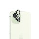 Bix iPhone 15 / 15 Plus Lens Koruyucu Kamera Lensi 9H Gerçek Cam Crystal AR+AF Yeşil