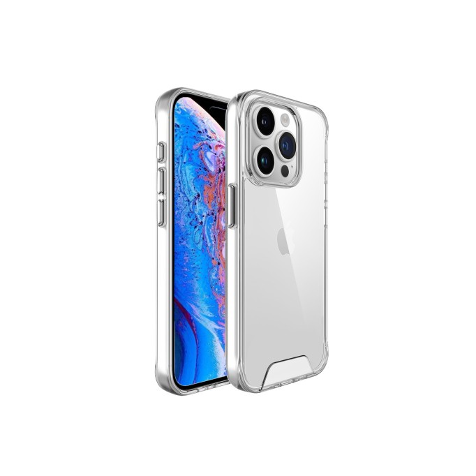 Bix iPhone 15 Pro Nebula Aqua Transparan Ultra Şeffaf Kılıf Çizilmeye Dayanıklı Tam Kapsamlı Koruma