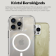 Bix iPhone 15 Pro Octagon Hava Yastıklı MagSafe Kılıf Maksimum Korumalı Antrasit Kristal Şeffaf 