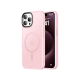 Bix iPhone 15 Pro Pure Rainbow Renk Geçişli Şeffaf Kılıf Çizilmeye Dayanıklı Darbe Emici Pembe