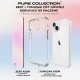 Bix iPhone 15 Pure Rainbow Renk Geçişli Şeffaf Kılıf Çizilmeye Dayanıklı Darbe Emici Pembe