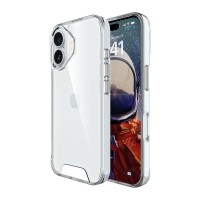 Bix iPhone 16 Plus Nebula Aqua Transparan Ultra Şeffaf Kılıf Çizilmeye Dayanıklı Tam Kapsamlı Koruma