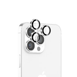 Bix iPhone 16 Pro / 16 Pro Max Safir Lens Koruyucu 3D Kamera Camı 9H Premium Lens Kapağı Beyaz Titanyum Bix iPhone 16 Pro / 16 Pro Max Safir Lens Koruyucu 3D Kamera Camı 9H Premium Lens Kapağı Beyaz Titanyum