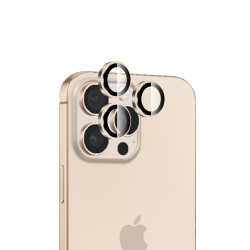 Bix iPhone 16 Pro / 16 Pro Max Safir Lens Koruyucu 3D Kamera Camı 9H Premium Lens Kapağı Desert Titanyum Bix iPhone 16 Pro / 16 Pro Max Safir Lens Koruyucu 3D Kamera Camı 9H Premium Lens Kapağı Desert Titanyum